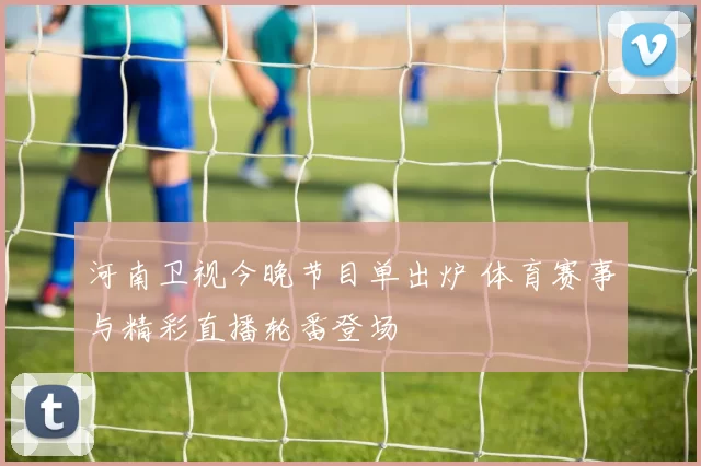 河南卫视今晚节目单出炉 体育赛事与精彩直播轮番登场